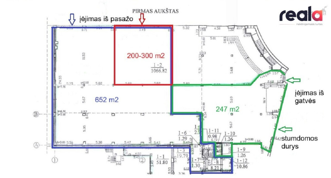 Nuomojamos patalpos Laisvės pr., Pašilaičiuose, Vilniuje, 200-900 kv.m ploto 6