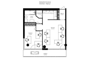 Parduodamas butas Konstitucijos pr., Šnipiškės, Vilniaus m., Vilniaus m. sav., 70.6 m2 ploto, 2 kambariai 4