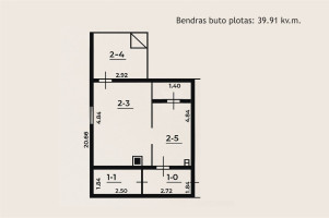 Parduodamas butas Kariotiškių g., Kariotiškių k., Trakų r. sav., 39.91 m2 ploto, 2 kambariai 16