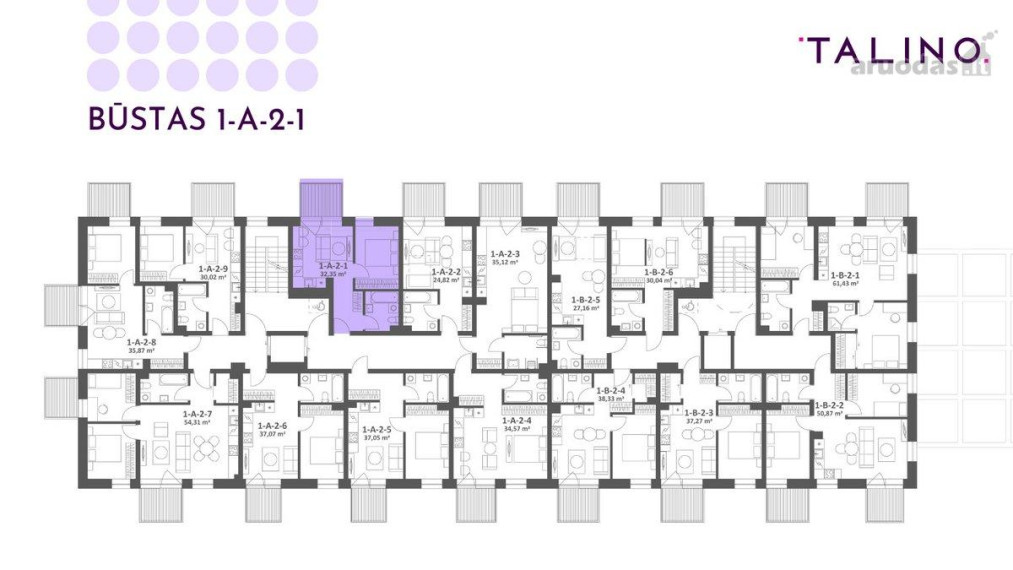 Parduodamas butas Kopenhagos g., Justiniškės, Vilniaus m., Vilniaus m. sav., 33.45 m² ploto 2 kambariai 6