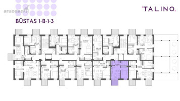 Parduodamas butas Kopenhagos g., Justiniškės, Vilniaus m., Vilniaus m. sav., 42.05 m² ploto 2 kambariai 7