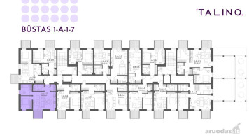 Parduodamas butas Kopenhagos g., Justiniškės, Vilniaus m., Vilniaus m. sav., 59.56 m² ploto 3 kambariai 8