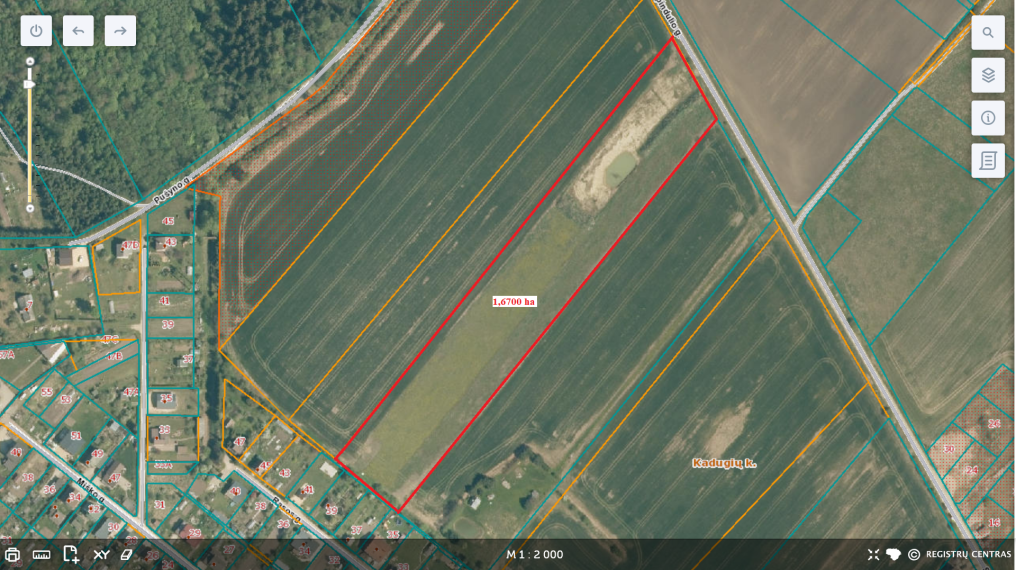 Parduodamas sklypas Kadugių k., Šiaulių r. sav., 167 a ploto 3