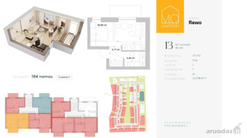 Parduodamas butas Mozūriškių g., Justiniškės, Vilniaus m., Vilniaus m. sav., 29.40 m² ploto 1 kambarys 5