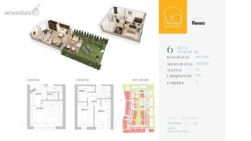 Parduodamas butas Mozūriškių g., Justiniškės, Vilniaus m., Vilniaus m. sav., 60.33 m² ploto 3 kambariai 5
