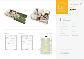 Parduodamas butas Mozūriškių g., Justiniškės, Vilniaus m., Vilniaus m. sav., 60.43 m² ploto 3 kambariai 6