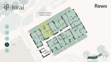 Parduodamas butas Mokslininkų g., Bajorai, Vilniaus m., Vilniaus m. sav., 38.49 m² ploto 2 kambariai 7