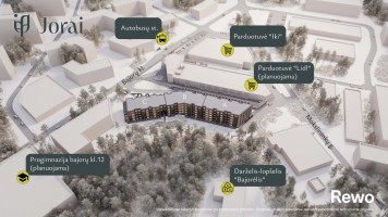 Parduodamas butas Mokslininkų g., Bajorai, Vilniaus m., Vilniaus m. sav., 75.33 m² ploto 4 kambariai 10