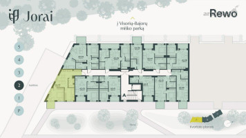 Parduodamas butas Mokslininkų g., Bajorai, Vilniaus m., Vilniaus m. sav., 57.75 m² ploto 3 kambariai 7