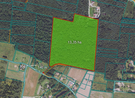 Parduodamas  sklypas Liepiškių k., Vilniaus r. sav., 1335 a ploto