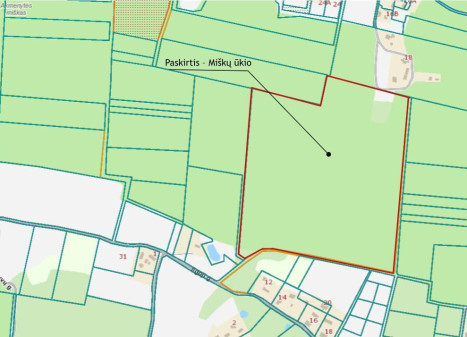Parduodamas  sklypas Liepiškių k., Vilniaus r. sav., 1335 a ploto