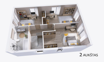 Parduodamas namas Senasis Ukmergės kelias, Mažosios Riešės vs., Vilniaus r. sav., 161 m2 ploto, 2 aukštai 21