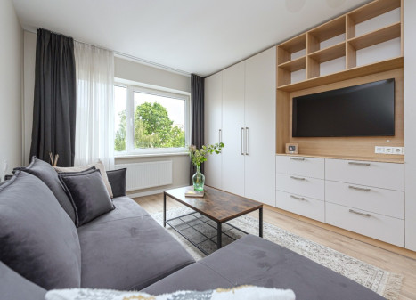 Parduodamas butas Justiniškių g., Justiniškės, Vilniaus m., Vilniaus m. sav., 39.66 m2 ploto, 1 kambariai