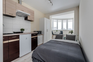 Nuomojamas butas Fabijoniškių g., Fabijoniškės, Vilniaus m., Vilniaus m. sav., 18 m2 ploto, 1 kambariai 15