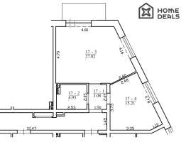 Parduodamas butas Šatrijos g., Šnipiškės, Vilniaus m., Vilniaus m. sav., 50.66 m² ploto 2 kambariai 23