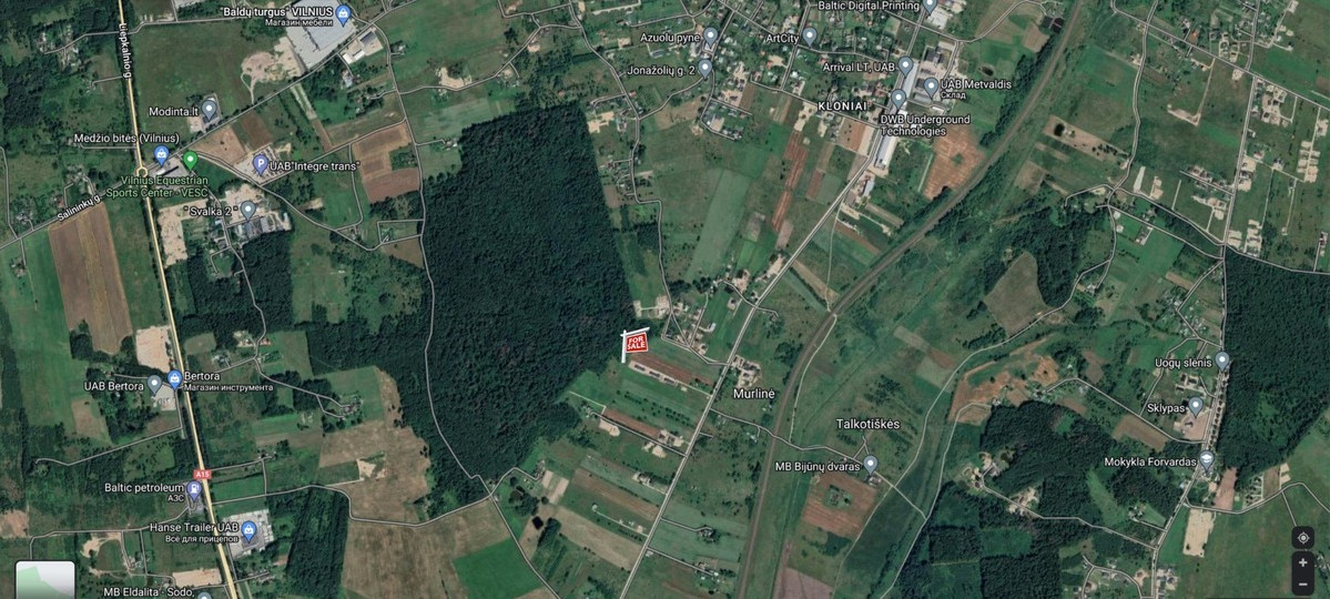 Parduodamas kitos paskirties sklypas V. Sirokomlės g., Murlinės k., Vilniaus r. sav., 29 a ploto 15