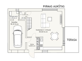 Parduodamas namas Daugų g., Rasos, Vilniaus m., Vilniaus m. sav., 144.69 m2 ploto, 2 aukštai 33
