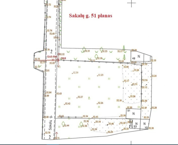 Parduodamas namų valdos paskirties sklypas Sakalų g. , Molainiai, Panevėžio m., Panevėžio m. sav., 6.02 a ploto 2