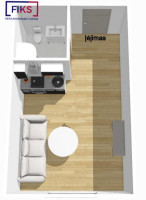 Parduodamas butas Alsėdžių g., Aukštieji Šančiai, Kauno m., Kauno m. sav., 16 m² ploto 1 kambarys 10