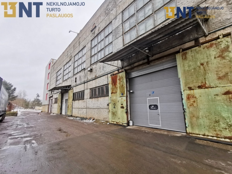 312 kv. m ŠILTOS SANDĖLIO PATALPOS, SU PAKELIAMAIS VARTAIS, 1 A. 6