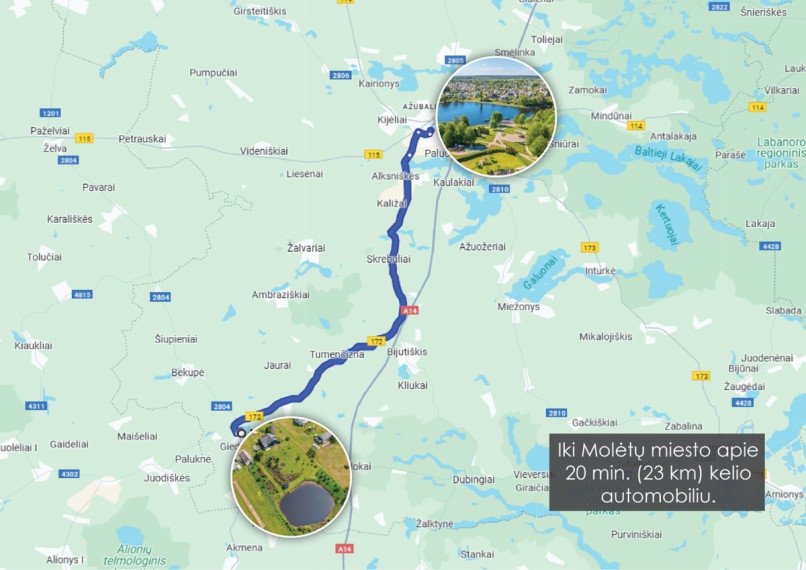 Parduodamas namas Naujoji g., Giedraičių mstl., Molėtų r. sav., 87 m2 ploto, 2 aukštai 25