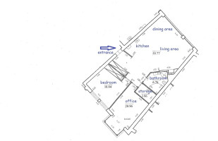 Nuomojamas butas Krivių g., Užupis, Vilniaus m., Vilniaus m. sav., 106 m2 ploto, 3 kambariai 14