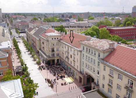 Nuomojamas butas Vilniaus g. , Centras, Šiaulių m., Šiaulių m. sav., 54 m2 ploto, 2 kambariai