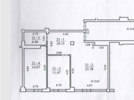 Nuomojamas butas Vytauto pr. 3, Centras, Kauno m., Kauno m. sav., 65.93 m2 ploto, 3 kambariai 35