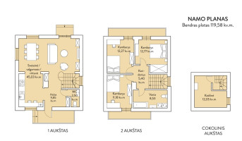 Parduodamas namas Paeglinės Sodų 1-oji g., Pavilnys, Vilniaus m., Vilniaus m. sav., 145 m2 ploto, 2 aukštai 28