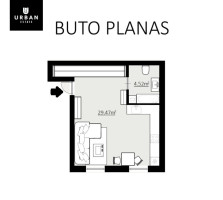 Parduodamas 1 kamb. butas Nočios g., Naujamiestyje šalia Vingio parko 17