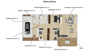 Parduodamas namas Netimero g., Mažieji Gulbinai, Vilniaus m., Vilniaus m. sav., 141.45 m2 ploto, 1 aukštai 18