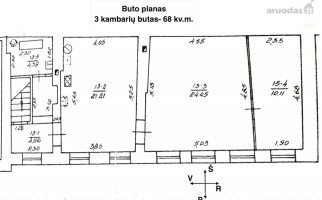 Parduodamas butas Šv. Stepono g., Naujamiestis, Vilniaus m., Vilniaus m. sav., 65 m2 ploto, 3 kambariai 23