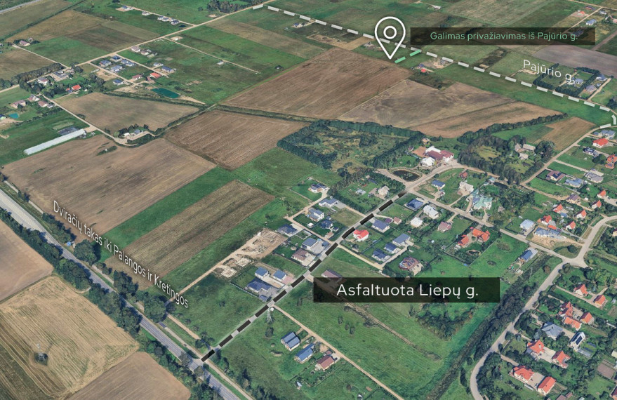 Parduodamas  sklypas Pajūrio g., Kiauleikių k., Kretingos r. sav., 11 a ploto 8