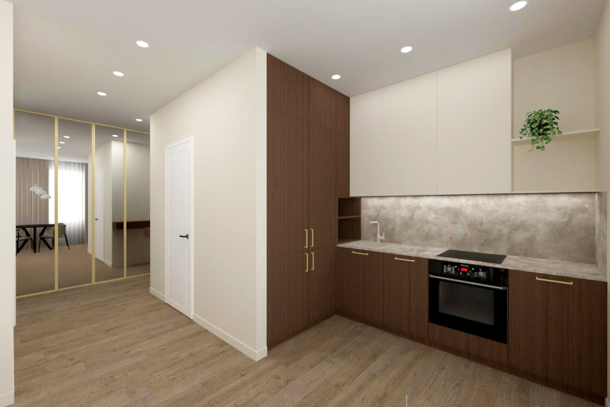 Parduodamas butas Rygos g., Justiniškės, Vilniaus m., Vilniaus m. sav., 54 m² ploto 2 kambariai 1