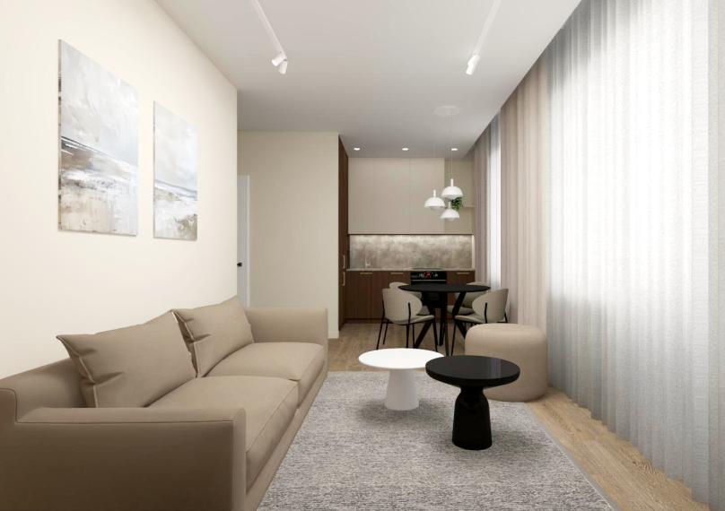 Parduodamas butas Rygos g., Justiniškės, Vilniaus m., Vilniaus m. sav., 54 m² ploto 2 kambariai 4