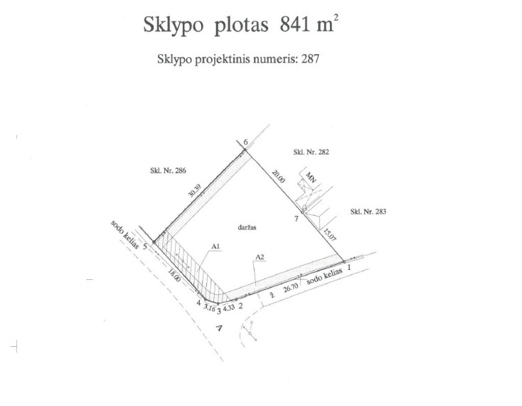 Parduodamas  sklypas Gabijos g., Kalvelių k., Vilniaus r. sav., 8.41 a ploto 4