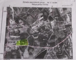 Parduodamas sklypas Taikūnų k., Lazdijų r. sav., 315 a ploto 3