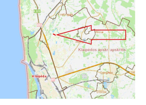 Parduodamas  sklypas Radailių k., Klaipėdos r. sav., 10 a ploto