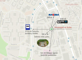 Nuomojamas butas Laisvės pr., Pašilaičiai, Vilniaus m., Vilniaus m. sav., 38 m2 ploto, 1 kambariai 18