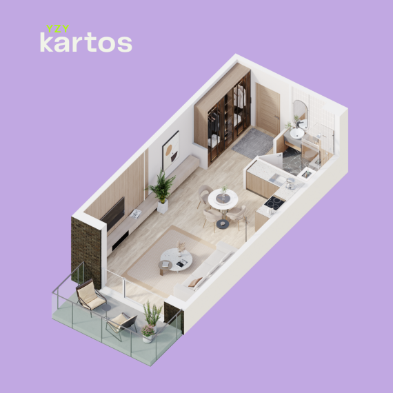 Parduodamas butas Sudervės kel., Šeškinė, Vilniaus m., Vilniaus m. sav., 36.95 m² ploto 1 kambarys 2