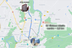 Nuomojamas butas Kalvarijų g., Jeruzalė, Vilniaus m., Vilniaus m. sav., 40.87 m2 ploto, 1 kambariai 21