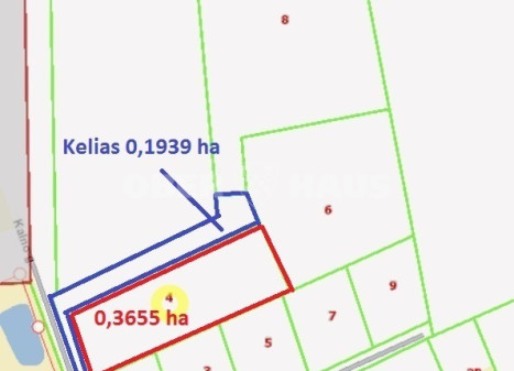 Parduodamas komercinės paskirties sklypas Kalno g. , Venslaviškių k., Panevėžio r. sav., 36.55 a ploto