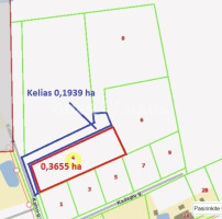 Parduodamas komercinės paskirties sklypas Kalno g. , Venslaviškių k., Panevėžio r. sav., 36.55 a ploto 1