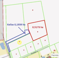 Parduodamas komercinės paskirties sklypas Kalno g. , Venslaviškių k., Panevėžio r. sav., 51.73 a ploto 2