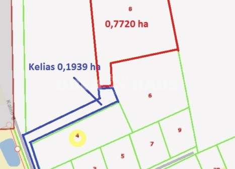 Parduodamas komercinės paskirties sklypas Kalno g. , Venslaviškių k., Panevėžio r. sav., 77.2 a ploto