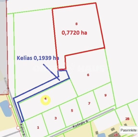 Parduodamas komercinės paskirties sklypas Kalno g. , Venslaviškių k., Panevėžio r. sav., 77.2 a ploto 1