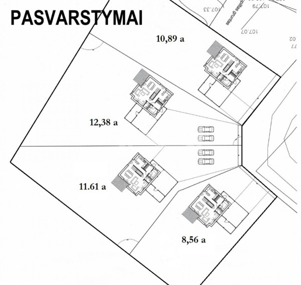 Parduodamas namų valdos paskirties sklypas Kalnelio g., Ginkūnai, Šiaulių m., Šiaulių m. sav., 43.45 a ploto 4
