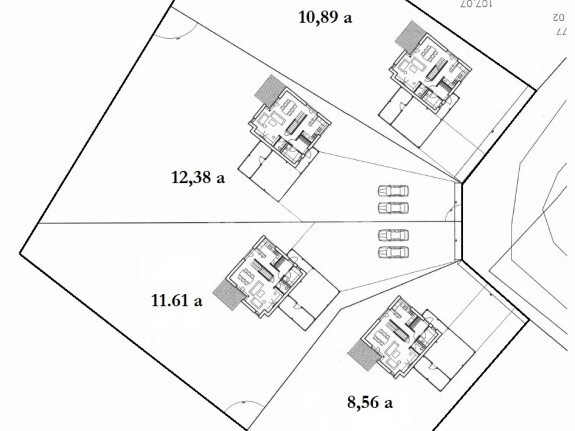 Parduodamas namų valdos paskirties sklypas Kalnelio g., Ginkūnų k., Šiaulių r. sav., 43.45 a ploto 4