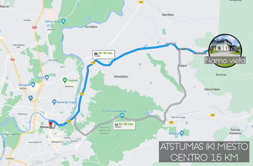 Parduodamas namas Gailiūnų g., Gailiūnų k., Vilniaus r. sav., 125 m2 ploto, 2 aukštai 34