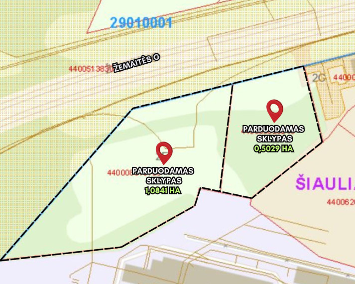 Parduodamas  sklypas Žemaitės g., Žaliūkiai, Šiaulių m., Šiaulių m. sav., 50.29 a ploto 6